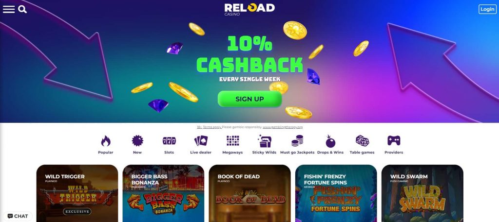 reload casino