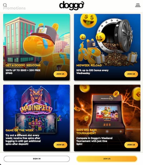 Doggo Casino Mobile App