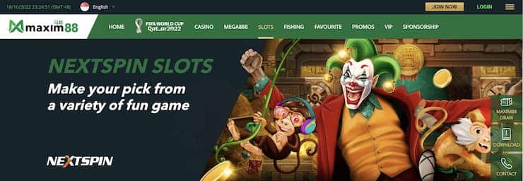 Maxim88 casino homepage - The best Singapore online slots 