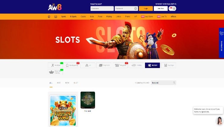 AW8 online Baccarat Casino in Singapore