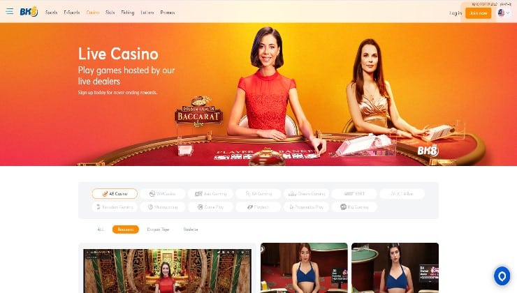 BK8 online Baccarat Casino in Singapore