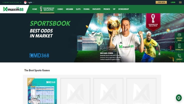 Maxim88 and its available CMD368 sportsbook link