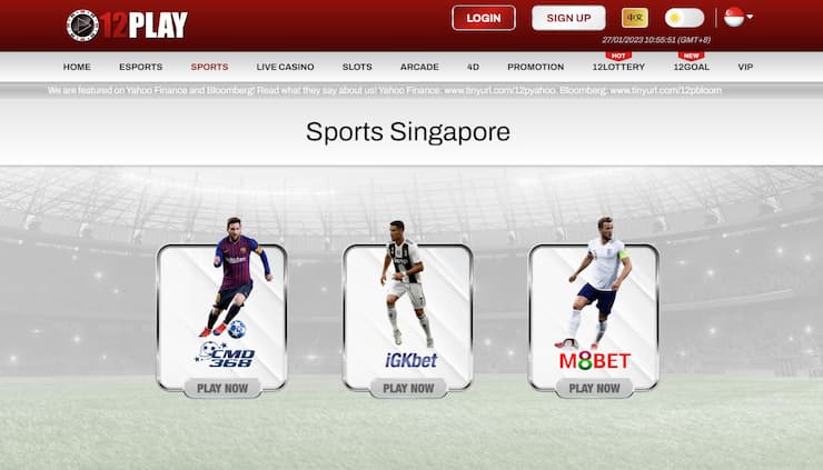 Great sportsbook for Singapore punters