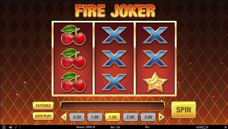 The Fire Joker slot game from Play’n Go online casino slot game Thailand