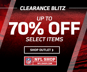 Save up to 70% on select styles in the NFLShop.com Outlet Store