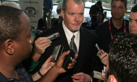 Owner Jim Irsay of the Indianapolis Colts during media day for Super Bowl XLIV at Sun Life Stadium in Miami Gardens, FL. Photographer: Cliff Welch/Icon Sportswire
