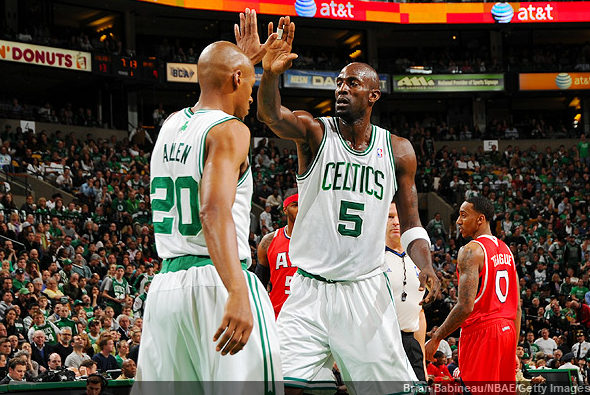 Kevin Garnett and Ray Allen