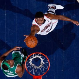 Joe Johnson and Rajon Rondo