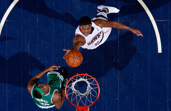 Joe Johnson and Rajon Rondo