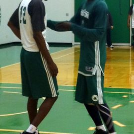 JaJuan Johnson and Kevin Garnett