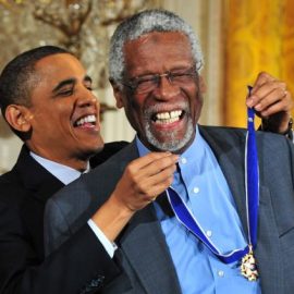 bill russell and obama