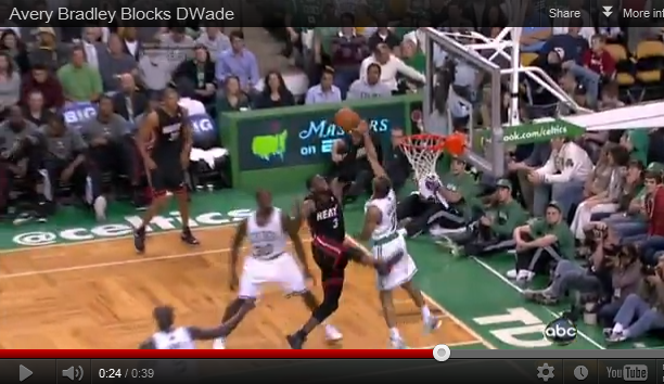 Avery Bradley blocks Wade