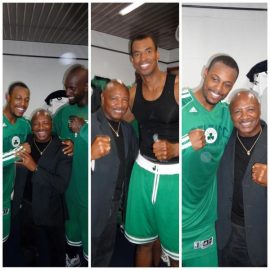 Marvin Hagler meets KG, Paul Pierce and Jason Collins