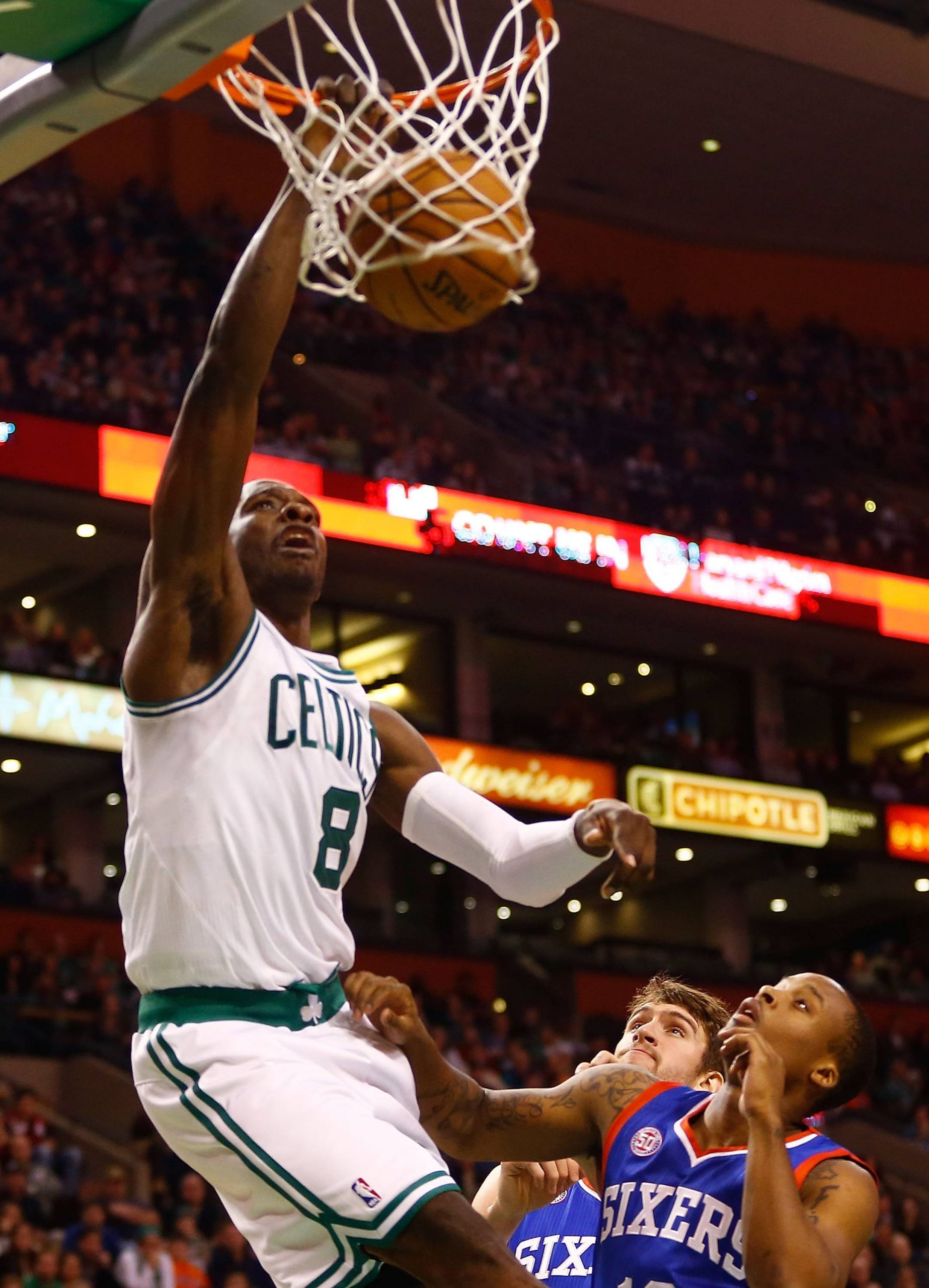 jeff green dunks vs philly