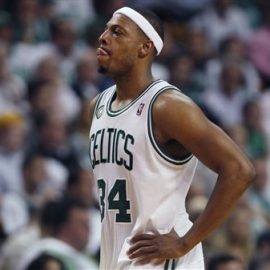 paul pierce leaves the floor