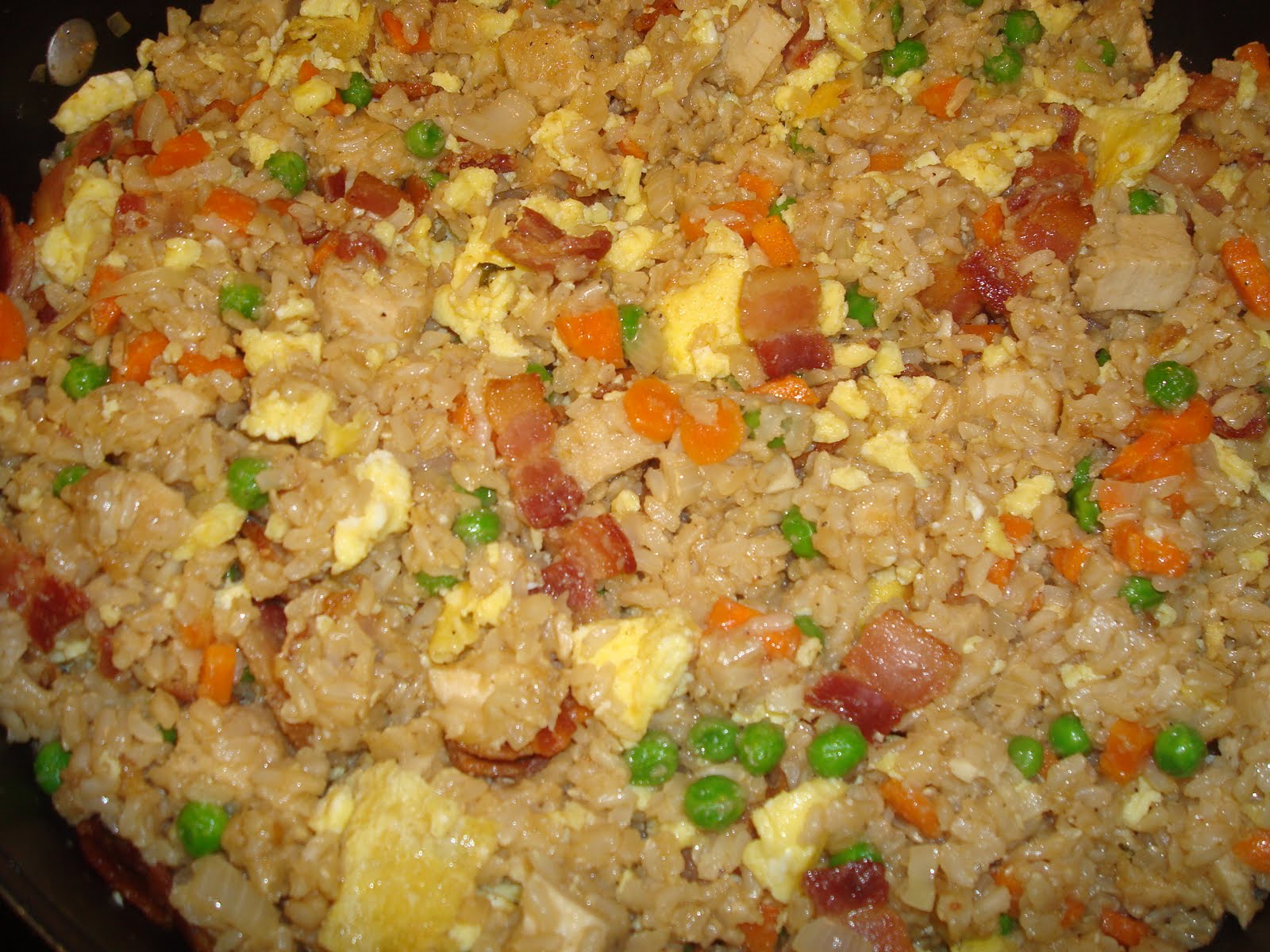 Chicken and Bacon Fried Rice