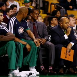 rondo on the bench in a suit