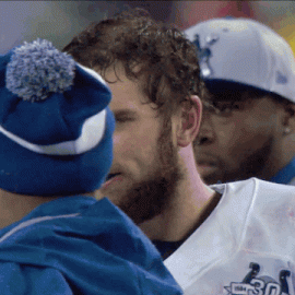 andrew luck spit