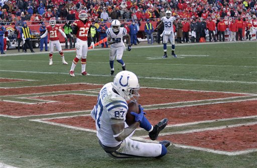 AP Charlie Riedel Reggie Wayne Week 16 2012