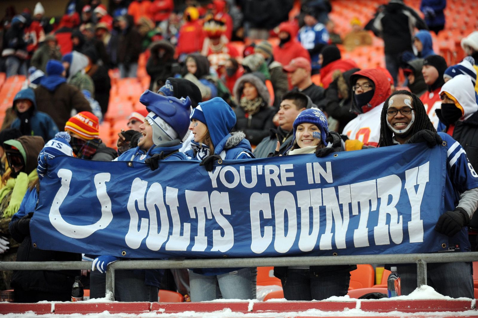 colts fans in kc Denny Medley-USA TODAY Sports