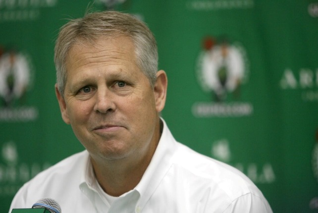 (09/28/2012 - Waltham, MA) Danny Ainge speaks to the media at the Celtics media day at HealthPoint in Waltham Friday afternoon. (092812celtstbc - Photo by Tara Carvalho.)