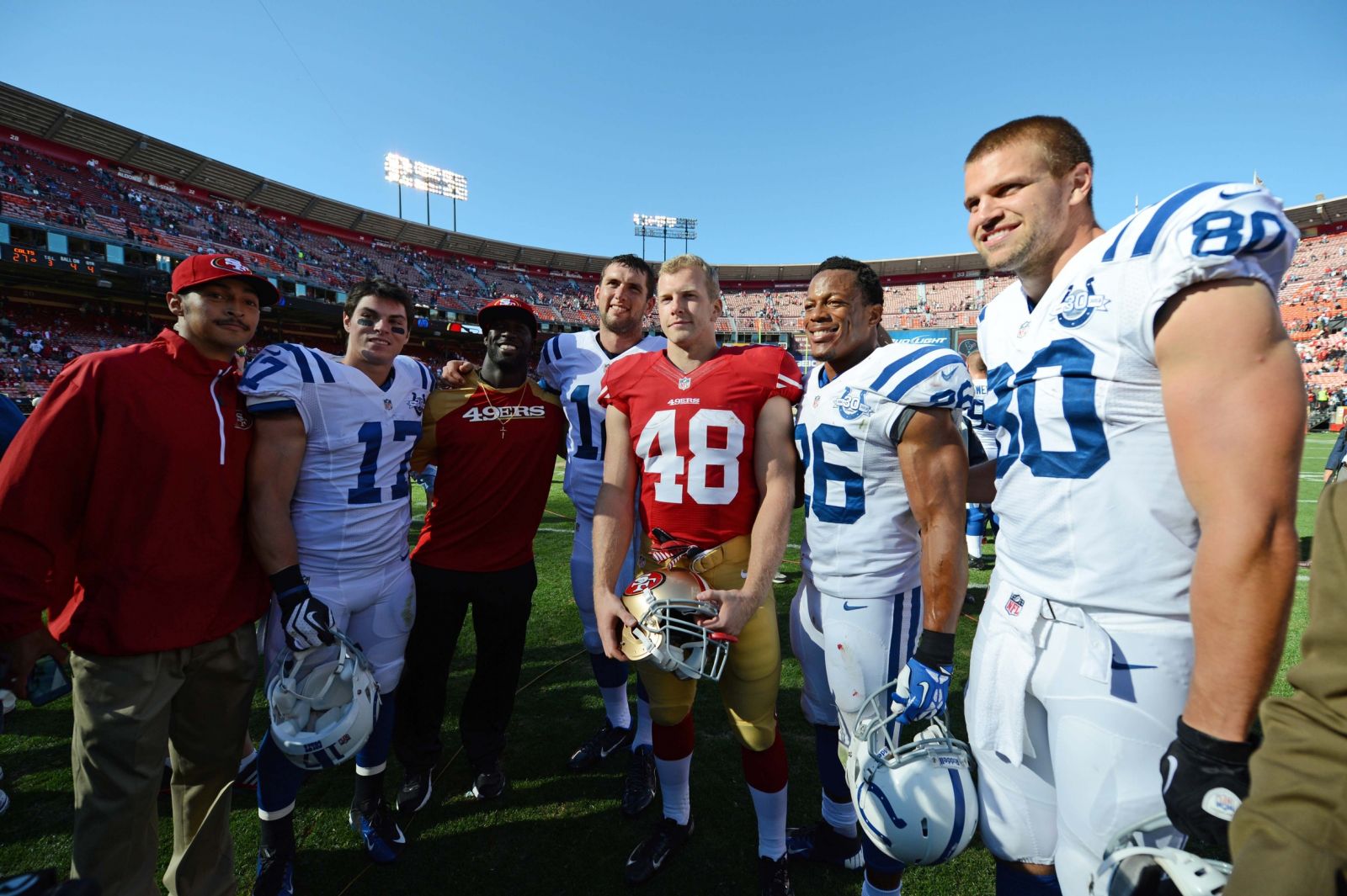 Stanford reunion Colts 49ers Kyle Terada USATS