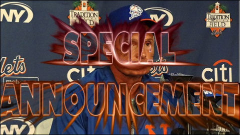 Terry Collins Special Announcement
