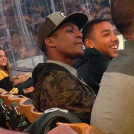 Rondo at Bruins Game