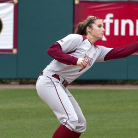 Maddie O'Brien (7), FSU vs Minnesota, 03/17/13. (Photo by Steve Musco)