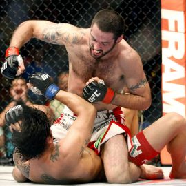 matt brown ground and pounds erick silva at ufc fight night: Brown vs silva