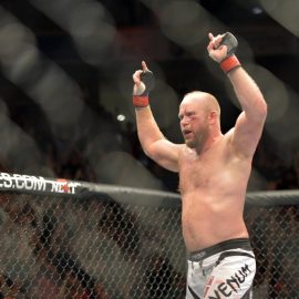 tim boetsch celebrates win over brad tavares ufc fight      night 47