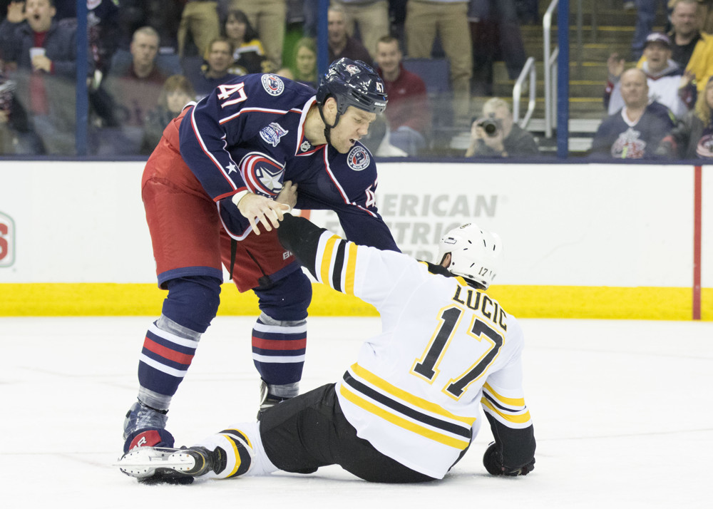 NHL: NOV 21 Bruins at Blue Jackets