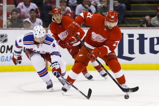 NHL: New York Rangers at Detroit Red Wings