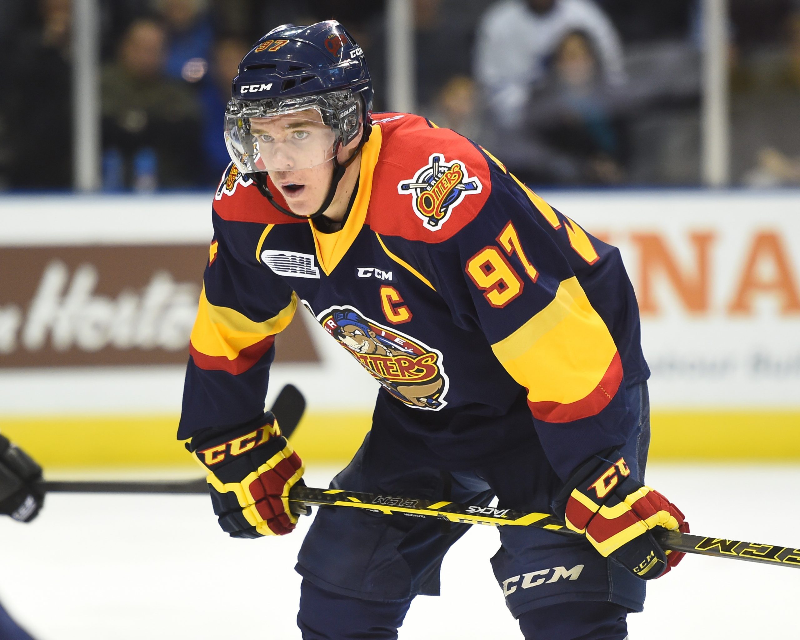 Connor McDavid of the Erie Otters. Photo by Aaron Bel/OHL Images