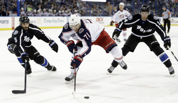 Jason Garrison, Brett Connolly, Nick Foligno