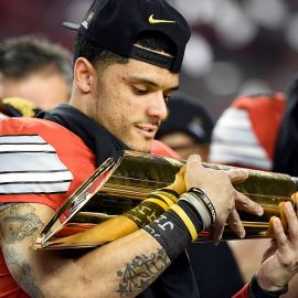 OSU Devin Smith with trophy