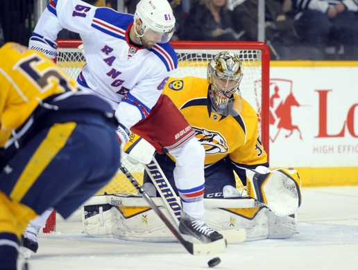 NHL: New York Rangers at Nashville Predators