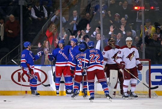 NHL: Arizona Coyotes at New York Rangers