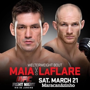 maia vs laflare fight card