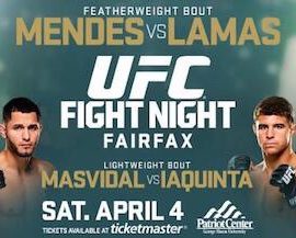 mendes vs lamas fight card