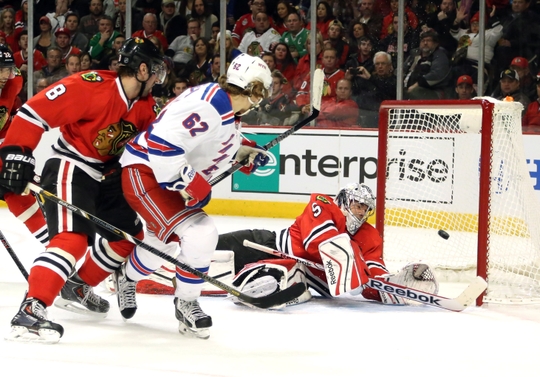 NHL: New York Rangers at Chicago Blackhawks