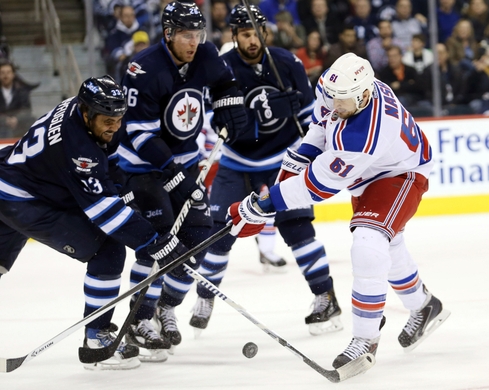 NHL: New York Rangers at Winnipeg Jets