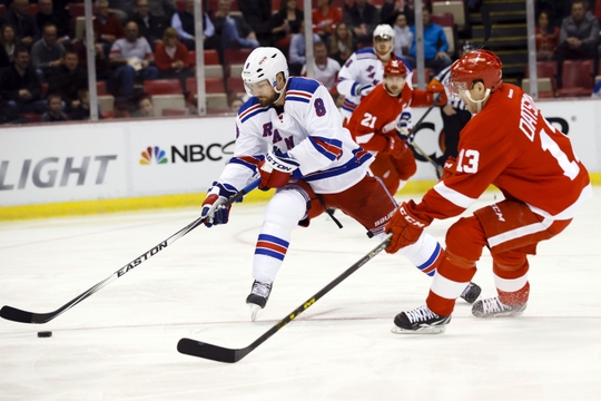 NHL: New York Rangers at Detroit Red Wings