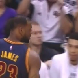 kid flips off lebron