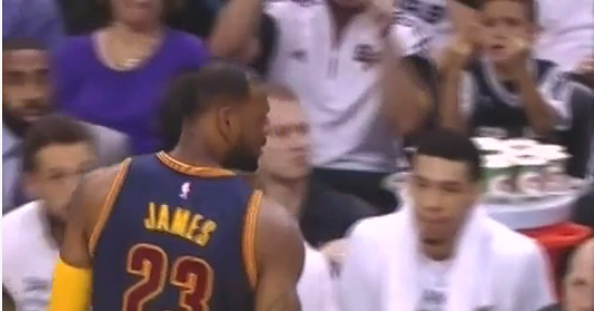 kid flips off lebron