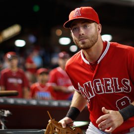 during the MLB game at Chase Field on June 18, 2015 in Phoenix, Arizona.