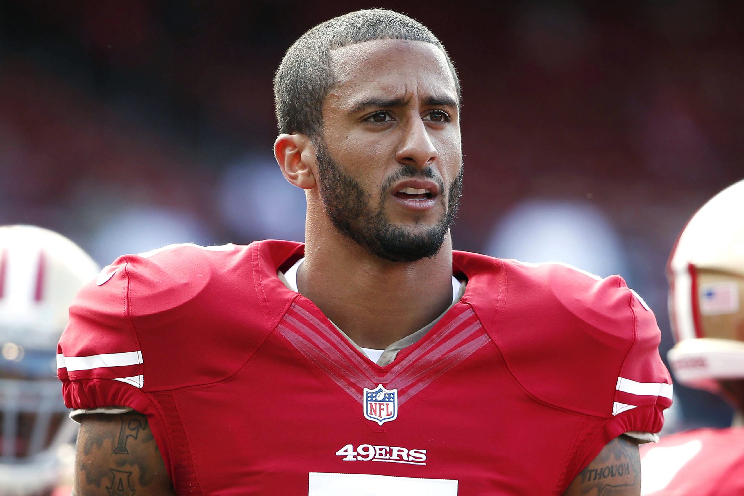 File photo of San Francisco 49ers' Kaepernick before their NFL pre-season football game against Denver Broncos in San Francisco