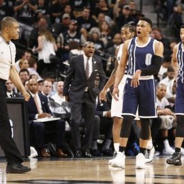 NBA: Playoffs-Oklahoma City Thunder at San Antonio Spurs