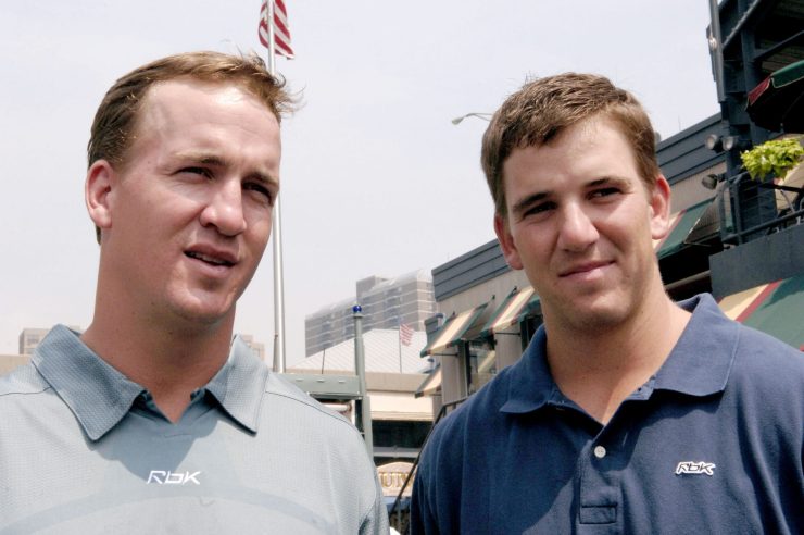 Peyton Manning and Eli Manning Kick off 2005 Fantasy Football Season