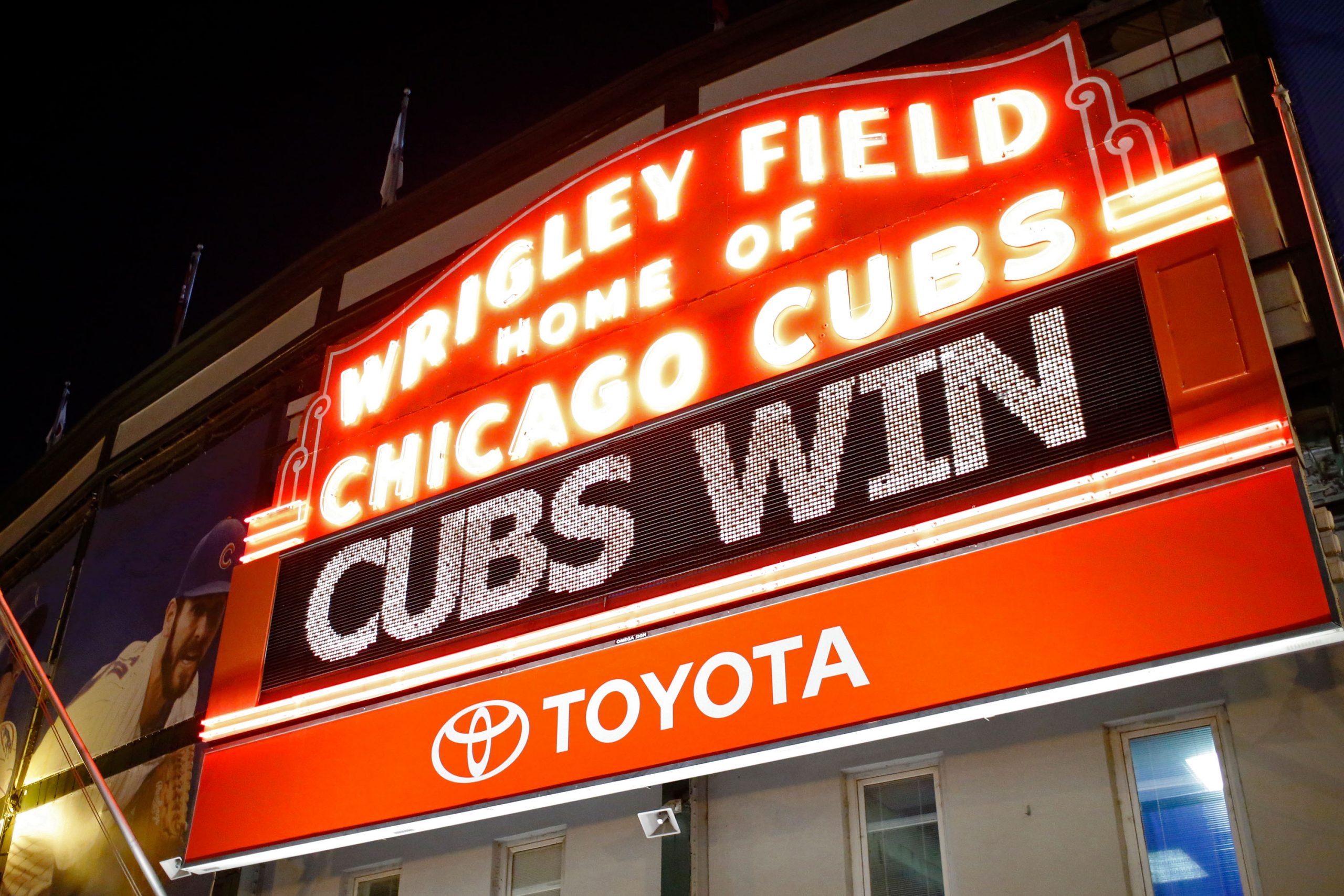 Chicago Cubs Fans Watch Game Four in Wrigleyville